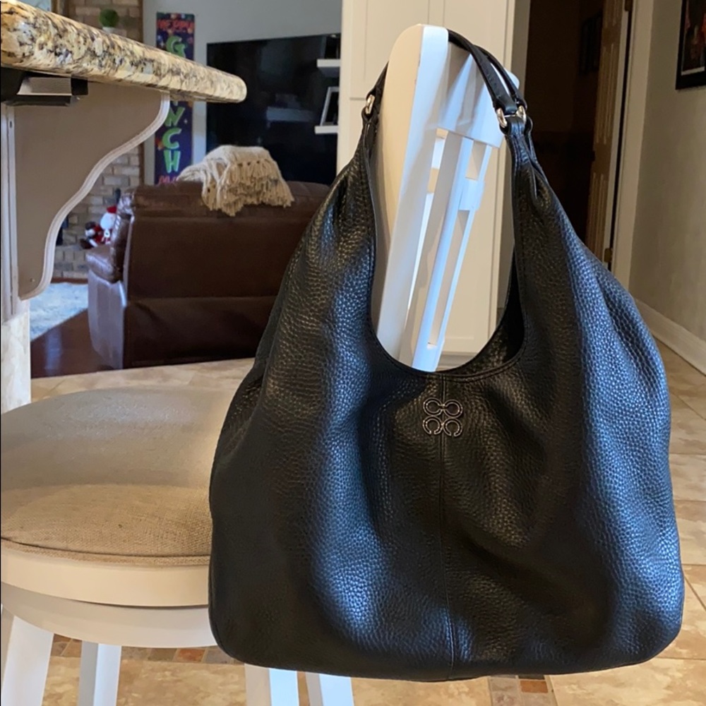 Coach black leather purse